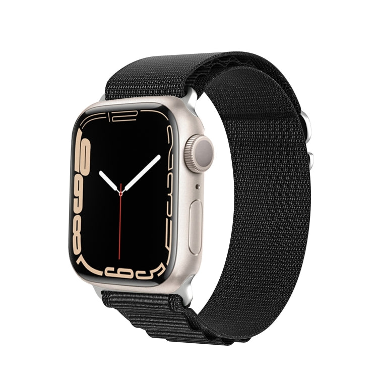 For Apple Watch Series 9 41mm DUX DUCIS GS Series Nylon Loop Watch Band(Black) - Watch Bands by DUX DUCIS | Online Shopping South Africa | PMC Jewellery | Buy Now Pay Later Mobicred