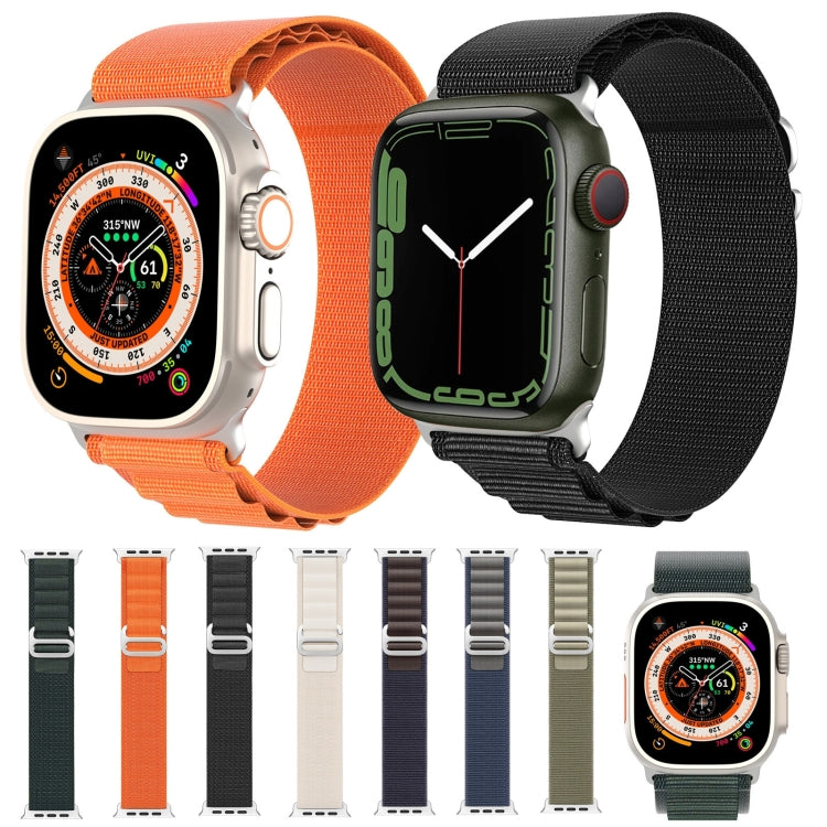 For Apple Watch Series 8 41mm DUX DUCIS GS Series Nylon Loop Watch Band(Orange) - Watch Bands by DUX DUCIS | Online Shopping South Africa | PMC Jewellery | Buy Now Pay Later Mobicred