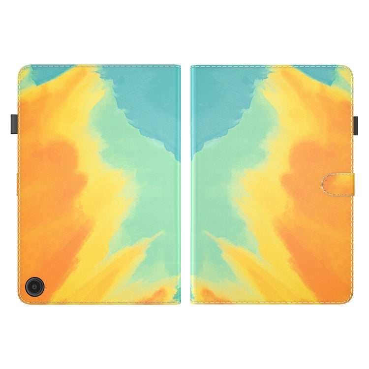 For Amazon Fire Max 11 Watercolor Pattern Flip Leather Tablet Case(Autumn Leaves) - Amazon by PMC TechLife | Online Shopping South Africa | PMC TechLife | Buy Now Pay Later Mobicred