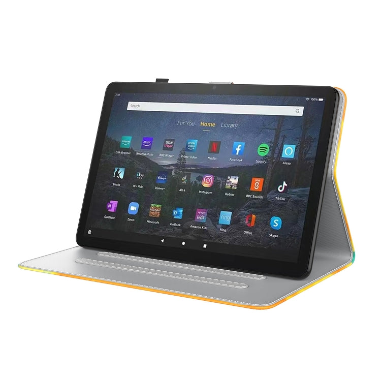For Amazon Fire Max 11 Watercolor Pattern Flip Leather Tablet Case(Autumn Leaves) - Amazon by PMC TechLife | Online Shopping South Africa | PMC TechLife | Buy Now Pay Later Mobicred
