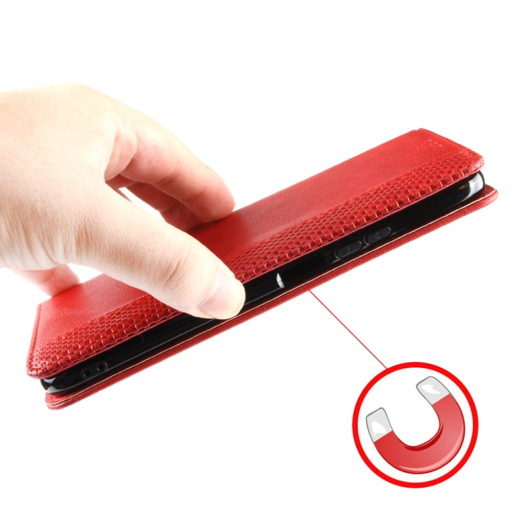 For Ulefone Note 16 Pro Magnetic Buckle Retro Texture Leather Phone Case(Red) - free shipping - PMC Jewellery - Order now!