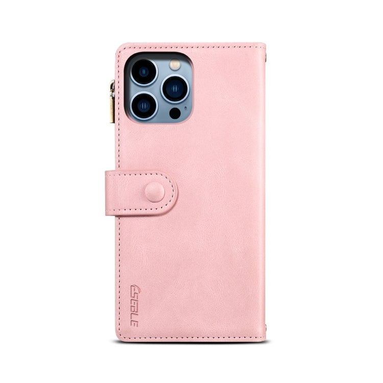 For iPhone 16 Pro ESEBLE Retro Frosted RFID Flip Leather Phone Case(Rose Gold) - free shipping - PMC TechLife - Order now!