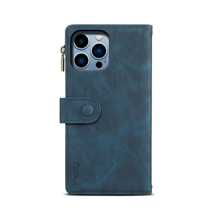 For iPhone 16 Pro ESEBLE Retro Frosted RFID Flip Leather Phone Case(Dark Green) - free shipping - PMC TechLife - Order now!