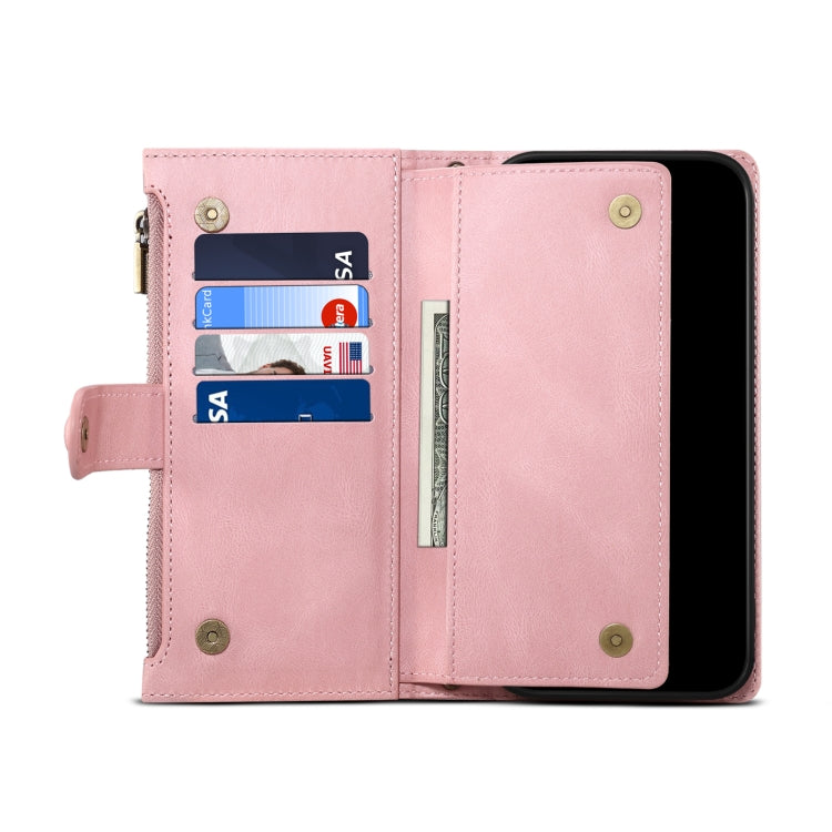For iPhone 16 Plus ESEBLE Retro Frosted RFID Flip Leather Phone Case(Rose Gold) - iPhone 16 Plus Cases by ESEBLE | Online Shopping South Africa | PMC TechLife | Buy Now Pay Later Mobicred