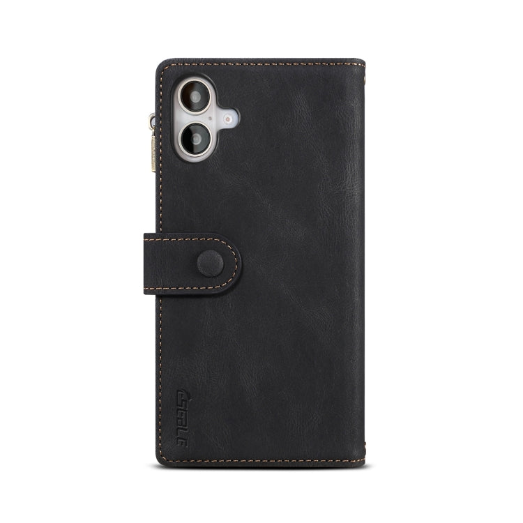 For iPhone 16 ESEBLE Retro Frosted RFID Flip Leather Phone Case(Black) - iPhone 16 Cases by ESEBLE | Online Shopping South Africa | PMC Jewellery | Buy Now Pay Later Mobicred