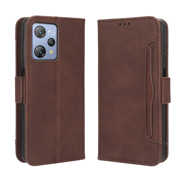 For Blackview A53 / A53 Pro Skin Feel Calf Texture Card Slots Leather Phone Case(Brown) - More Brand by PMC Jewellery | Online Shopping South Africa | PMC Jewellery