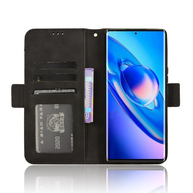 For Blackview A200 Pro Skin Feel Calf Texture Card Slots Leather Phone Case(Black) - More Brand by PMC TechLife | Online Shopping South Africa | PMC TechLife