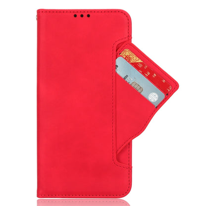 For Blackview A200 Pro Skin Feel Calf Texture Card Slots Leather Phone Case(Red) - More Brand by PMC Jewellery | Online Shopping South Africa | PMC Jewellery