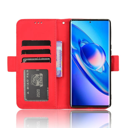 For Blackview A200 Pro Skin Feel Calf Texture Card Slots Leather Phone Case(Red) - More Brand by PMC Jewellery | Online Shopping South Africa | PMC Jewellery