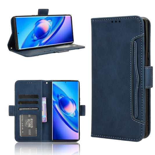 For Blackview A200 Pro Skin Feel Calf Texture Card Slots Leather Phone Case(Blue) - More Brand by PMC Jewellery | Online Shopping South Africa | PMC Jewellery