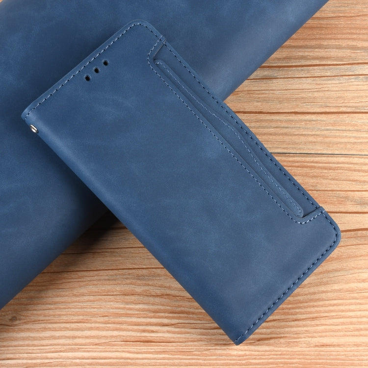 For Blackview A200 Pro Skin Feel Calf Texture Card Slots Leather Phone Case(Blue) - More Brand by PMC TechLife | Online Shopping South Africa | PMC TechLife