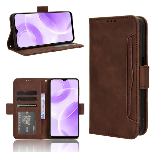 For Ulefone Note 15 Skin Feel Calf Texture Card Slots Leather Phone Case(Brown) - Ulefone Cases by PMC Jewellery | Online Shopping South Africa | PMC Jewellery | Buy Now Pay Later Mobicred