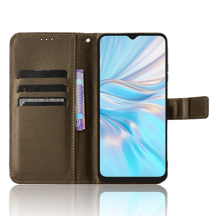 For Blackview Oscal C70 Diamond Texture Leather Phone Case(Brown) - More Brand by PMC TechLife | Online Shopping South Africa | PMC TechLife | Buy Now Pay Later Mobicred