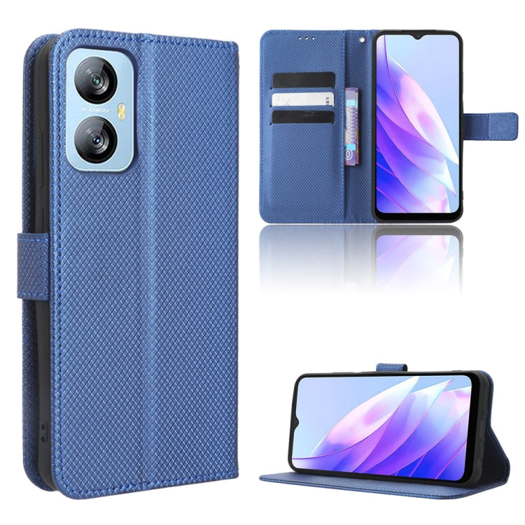 For Blackview A52 / A52 Pro Diamond Texture Leather Phone Case(Blue) - More Brand by PMC TechLife | Online Shopping South Africa | PMC TechLife