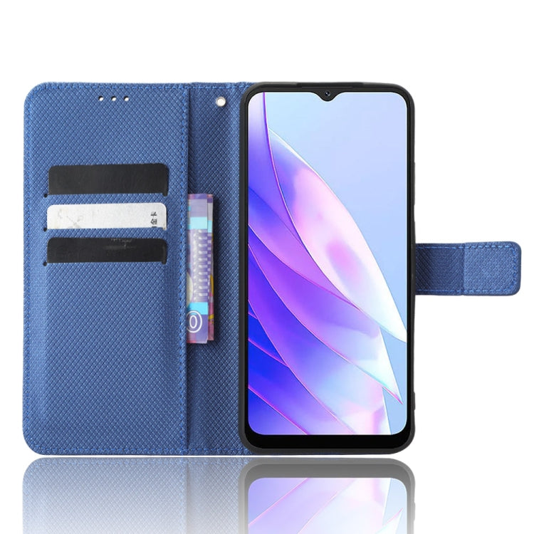 For Blackview A52 / A52 Pro Diamond Texture Leather Phone Case(Blue) - More Brand by PMC TechLife | Online Shopping South Africa | PMC TechLife