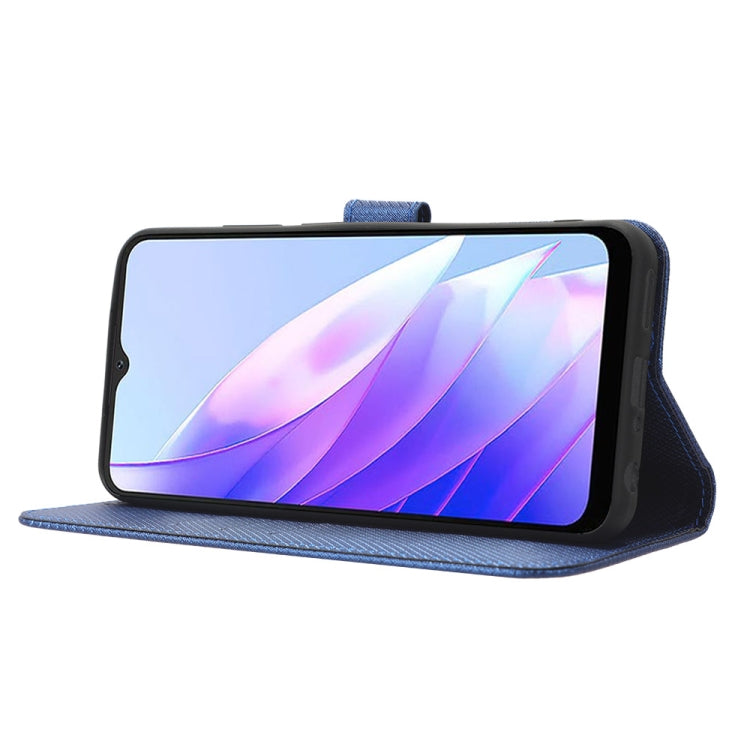 For Blackview A52 / A52 Pro Diamond Texture Leather Phone Case(Blue) - More Brand by PMC TechLife | Online Shopping South Africa | PMC TechLife