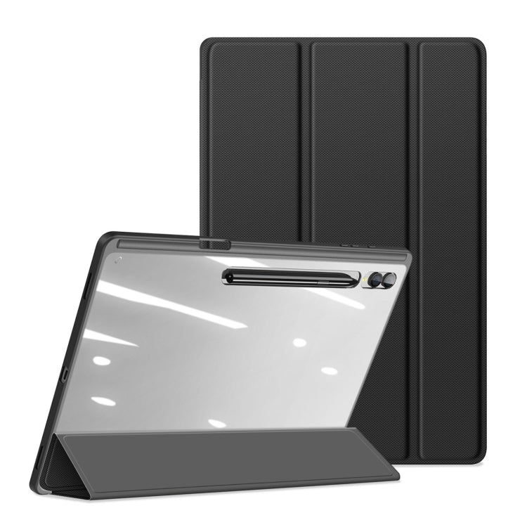 For Samsung Galaxy Tab S10 Ultra DUX DUCIS TOBY Series Antiskid Leather Tablet Case with Sleep / Wake-up Function(Black) - Other Galaxy Tab PC by DUX DUCIS | Online Shopping South Africa | PMC Jewellery | Buy Now Pay Later Mobicred