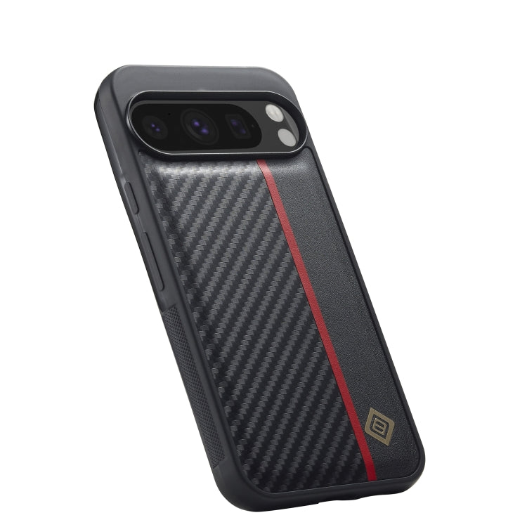 For Google Pixel 9 Pro XL LC.IMEEKE 3 in 1 Carbon Fiber Texture Shockproof Phone Case(Black) - Google Cases by LC.IMEEKE | Online Shopping South Africa | PMC Jewellery | Buy Now Pay Later Mobicred