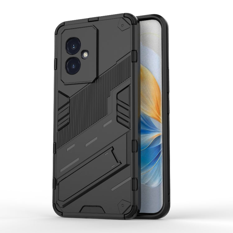 For Honor 100 5G Punk Armor 2 in 1 PC + TPU Phone Case with Holder(Black) - Honor Cases by PMC Jewellery | Online Shopping South Africa | PMC Jewellery | Buy Now Pay Later Mobicred