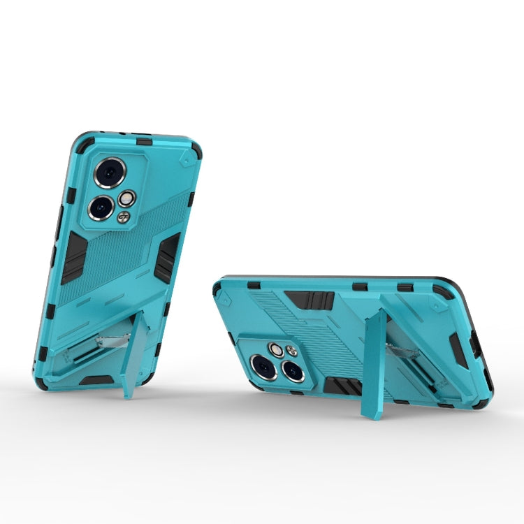 For Honor 90 GT 5G Punk Armor 2 in 1 PC + TPU Phone Case with Holder(Blue) - Honor Cases by PMC Jewellery | Online Shopping South Africa | PMC Jewellery | Buy Now Pay Later Mobicred