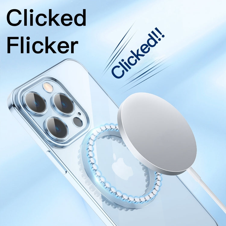 For iPhone 15 Pro Max Lens Protector MagSafe Electroplated Phone Case(Sierra Blue) - iPhone 15 Pro Max Cases by PMC TechLife | Online Shopping South Africa | PMC TechLife