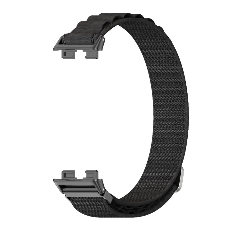 For Huawei Band 8 / 9 / 10 Mijobs Nylon Breathable Watch Band(Black) - Watch Bands by MIJOBS | Online Shopping South Africa | PMC TechLife | Buy Now Pay Later Mobicred