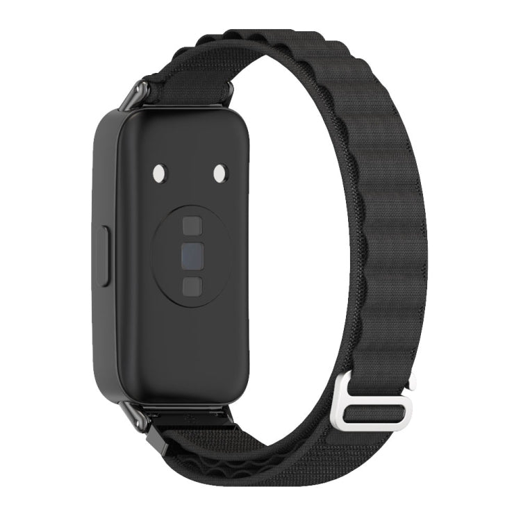 For Huawei Band 8 / 9 / 10 Mijobs Nylon Breathable Watch Band(Black) - Watch Bands by MIJOBS | Online Shopping South Africa | PMC TechLife | Buy Now Pay Later Mobicred