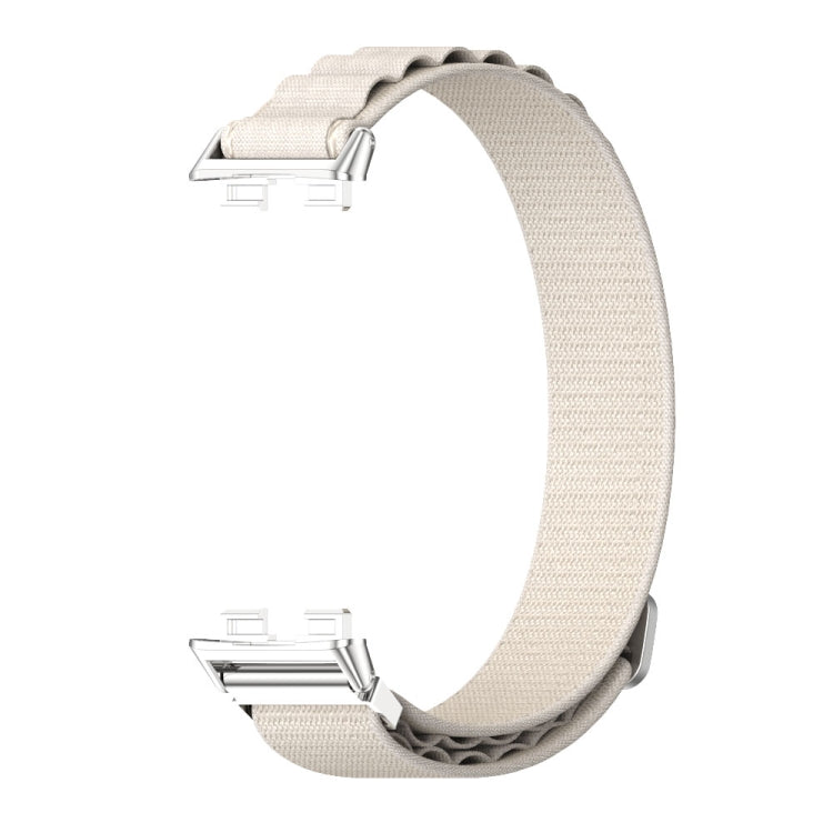 For Huawei Band 8 / 9 / 10 Mijobs Nylon Breathable Watch Band(Grey+Silver) - free shipping - PMc TechLife - Order now!