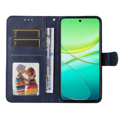 For vivo Y38 5G / T3x 5G Global Classic Calf Texture Flip Leather Phone Case(Blue) - vivo Cases by PMC Jewellery | Online Shopping South Africa | PMC Jewellery | Buy Now Pay Later Mobicred