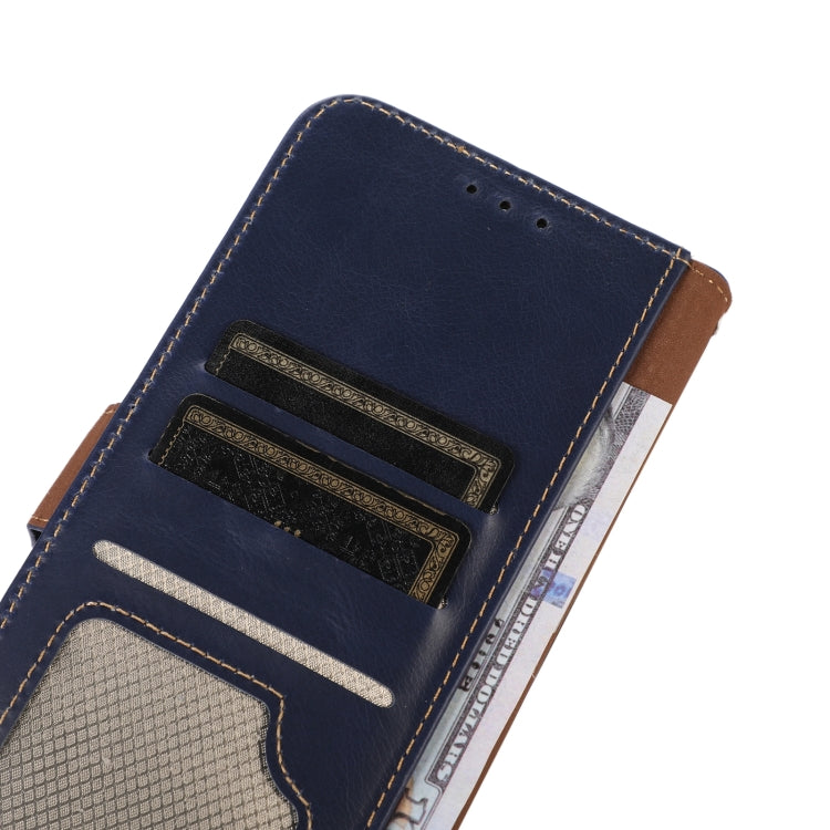 For Honor X6b Crazy Horse Top Layer Cowhide Leather Phone Case(Blue) - Honor Cases by PMC TechLife | Online Shopping South Africa | PMC TechLife | Buy Now Pay Later Mobicred