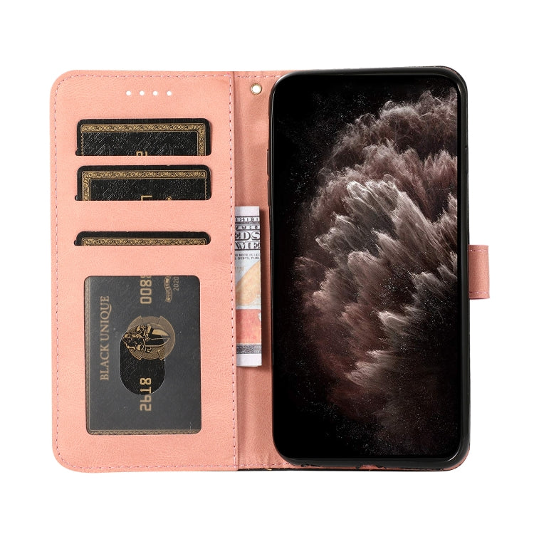 For iPhone 16 Dual-color Stitching Leather Phone Case(Black Rose Gold) - iPhone 16 Cases by PMC TechLife | Online Shopping South Africa | PMC TechLife | Buy Now Pay Later Mobicred