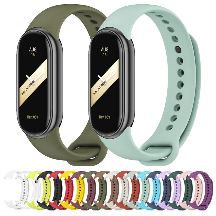 For Xiaomi Smart Band 10 / 9 / 8 Mijobs Solid Color Silicone Watch Band(Pink) - free shipping - PMC TechLife - Order now!