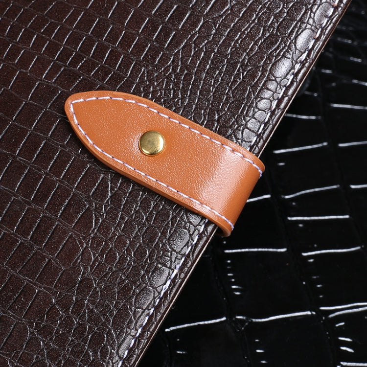 For vivo X100 idewei Crocodile Texture Leather Phone Case(Black) - vivo Cases by idewei | Online Shopping South Africa | PMC TechLife | Buy Now Pay Later Mobicred