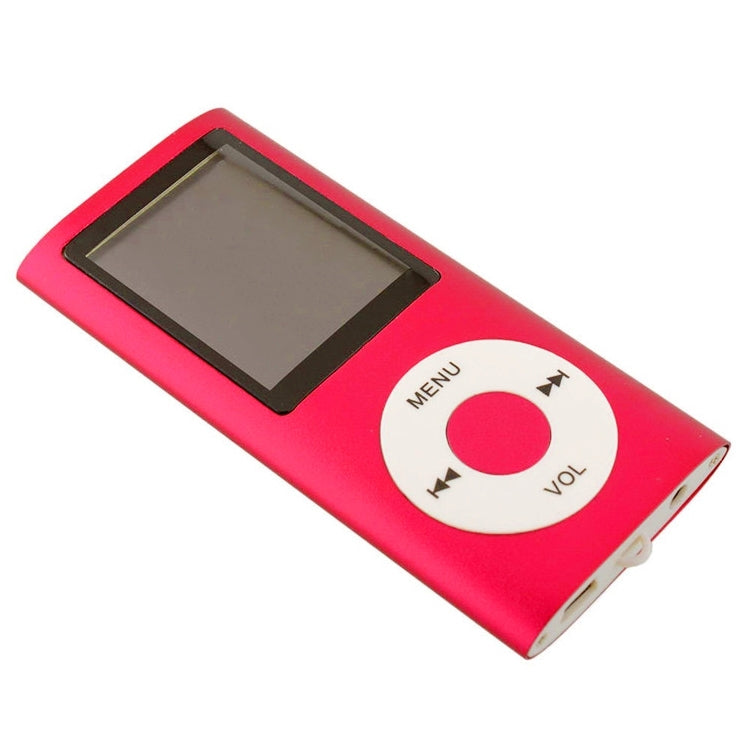 1.8 inch TFT Screen Metal MP4 Player With 8G TF Card+Earphone+Cable(Red) - MP4 Player by PMC Jewellery | Online Shopping South Africa | PMC Jewellery | Buy Now Pay Later Mobicred