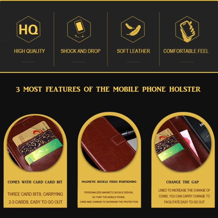 For vivo X100 idewei Crazy Horse Texture Leather Phone Case(Yellow) - vivo Cases by idewei | Online Shopping South Africa | PMC Jewellery | Buy Now Pay Later Mobicred