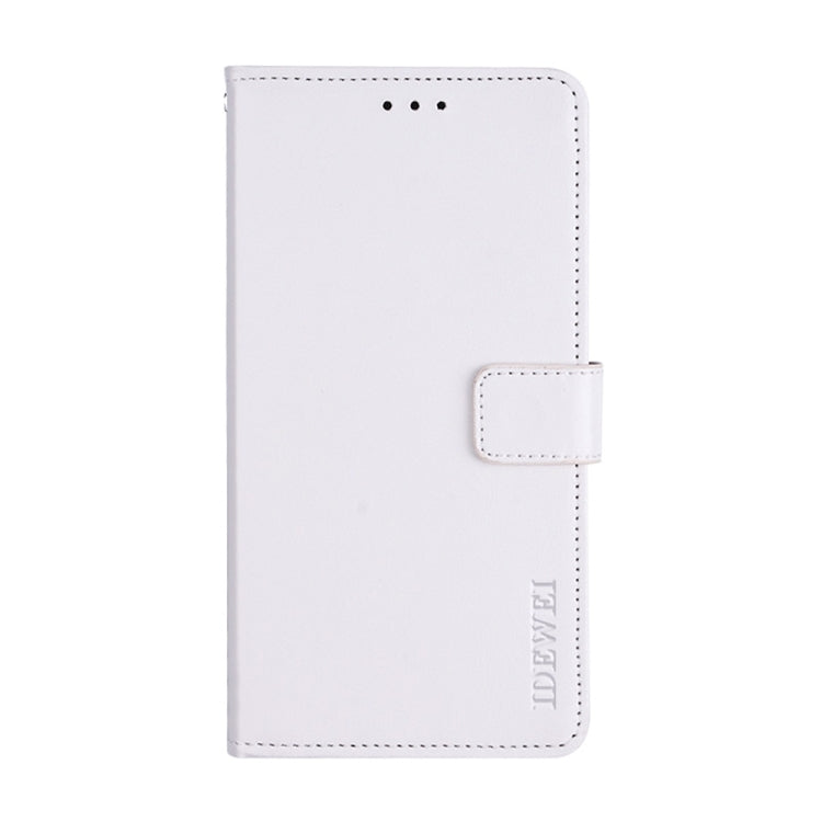 For Realme 11 Pro idewei Crazy Horse Texture Leather Phone Case with Holder(White) - Realme Cases by idewei | Online Shopping South Africa | PMC TechLife | Buy Now Pay Later Mobicred