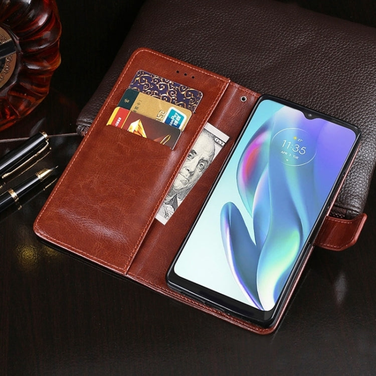 For Realme 11 Pro idewei Crazy Horse Texture Leather Phone Case with Holder(White) - Realme Cases by idewei | Online Shopping South Africa | PMC TechLife | Buy Now Pay Later Mobicred