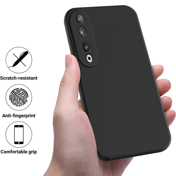 For Honor 90 Solid Color Liquid Silicone Dropproof Full Coverage Phone Case(Black) - free shipping - PMC TechLife - Order now!