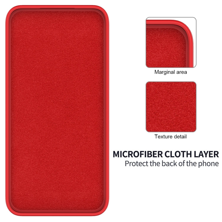 For Honor X8b Pure Color Liquid Silicone Shockproof Phone Case(Red) - Honor Cases by PMC TechLife | Online Shopping South Africa | PMC TechLife | Buy Now Pay Later Mobicred