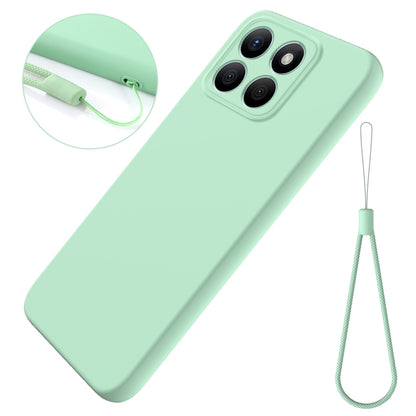 For Honor X8b Pure Color Liquid Silicone Shockproof Phone Case(Green) - Honor Cases by PMC Jewellery | Online Shopping South Africa | PMC Jewellery | Buy Now Pay Later Mobicred