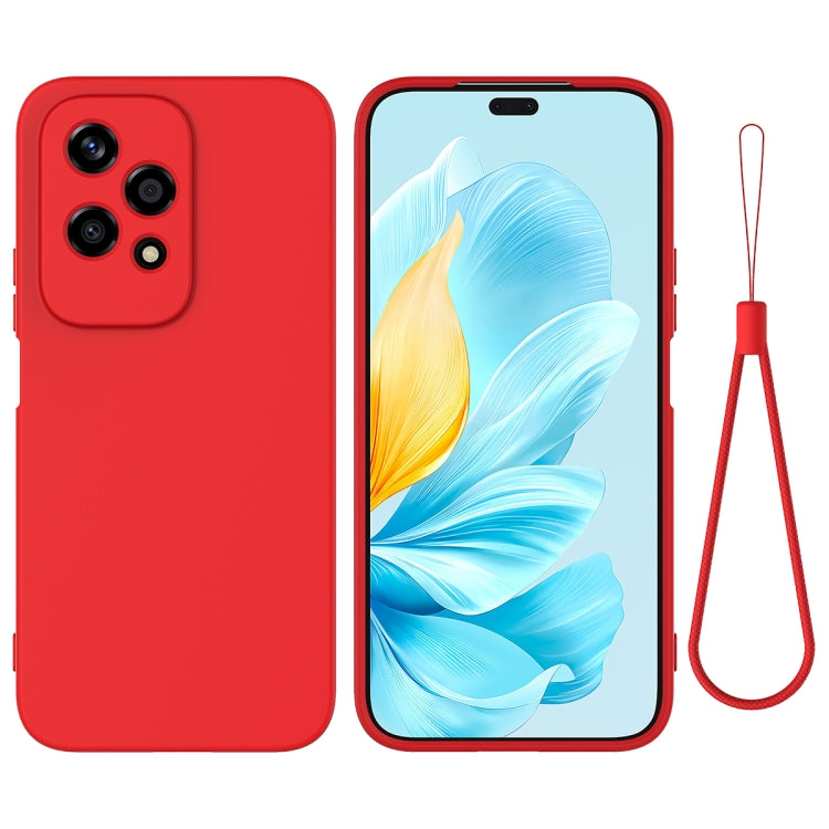 For Honor 200 Lite Global Solid Color Liquid Silicone Dropproof Full Coverage Phone Case(Red) - free shipping - PMC TechLife - Order now!