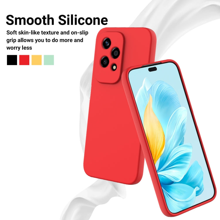 For Honor 200 Lite Global Solid Color Liquid Silicone Dropproof Full Coverage Phone Case(Red) - free shipping - PMC TechLife - Order now!