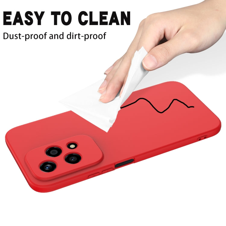 For Honor 200 Lite Global Solid Color Liquid Silicone Dropproof Full Coverage Phone Case(Red) - free shipping - PMC TechLife - Order now!