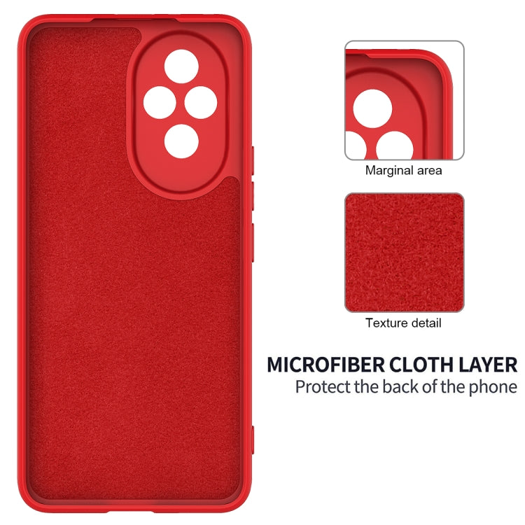 For Honor 200 Solid Color Liquid Silicone Dropproof Full Coverage Phone Case(Red) - free shipping - PMC TechLife - Order now!