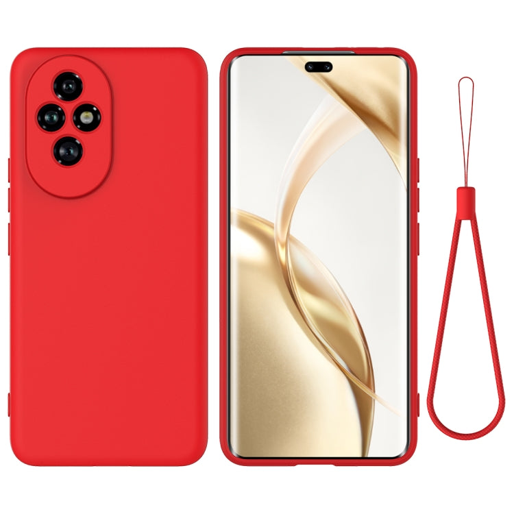 For Honor 200 Pro Solid Color Liquid Silicone Dropproof Full Coverage Phone Case(Red) - free shipping - PMC TechLife - Order now!