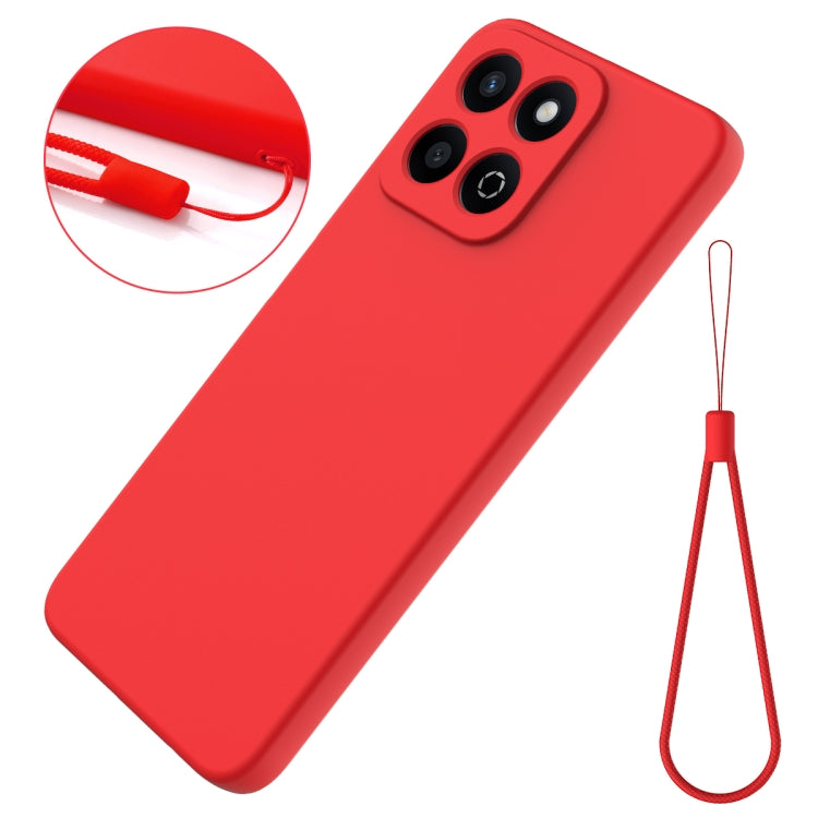 For Honor 200 Smart Solid Color Liquid Silicone Dropproof Full Coverage Phone Case(Red) - free shipping - PMC TechLife - Order now!