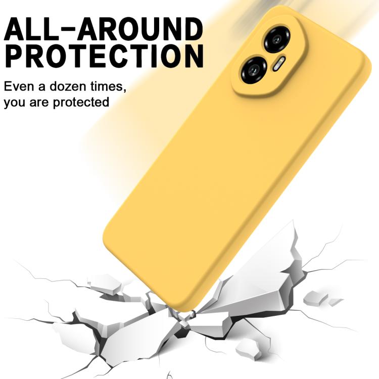 For Honor 300 Solid Color Liquid Silicone Dropproof Full Coverage Phone Case(Yellow) - free shipping - PMC TechLife - Order now!