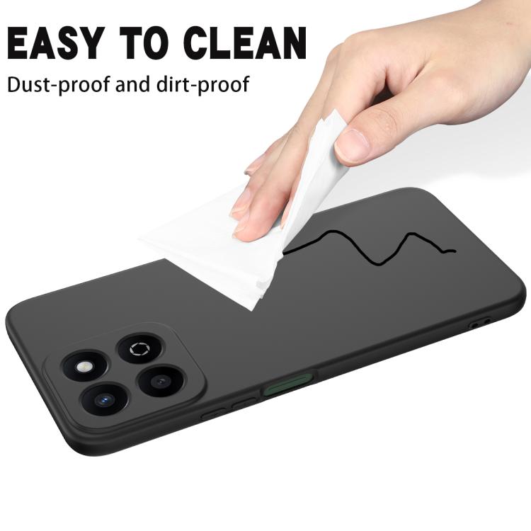 For Honor X6b 5G / Play 60 Plus Solid Color Liquid Silicone Dropproof Full Coverage Phone Case(Black) - free shipping - PMC TechLife - Order now!
