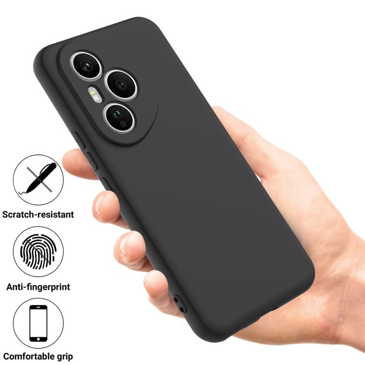 For Honor 400 Pro Global 160.8mm Solid Color Liquid Silicone Dropproof Full Coverage Phone Case(Black) - free shipping - PMC TechLife - Order now!