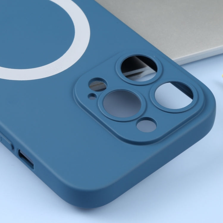 For iPhone 15 Pro Liquid Silicone Magsafe Phone Case(Blue) - iPhone 15 Pro Cases by PMC TechLife | Online Shopping South Africa | PMC TechLife